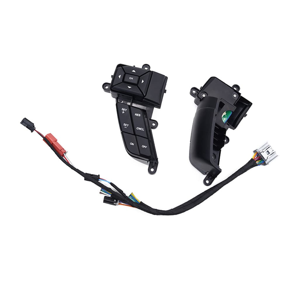 1 Par Interruptor De Controle De Cruzeiro Do Volante FL3T9E740ECW Para Ford F-150 2015-2020