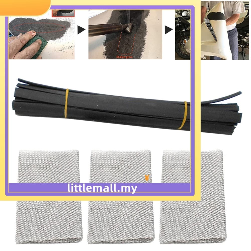 Varas De Soldagem De Plástico De 23x1cm Com 3 Malhas De Reparo Para Pára-Choques PP Reparos De Caiaque
