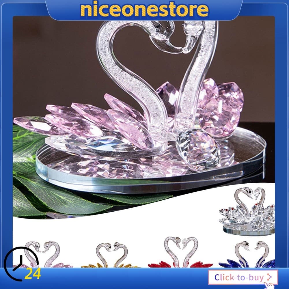 Nobleflyingnieo Para Cristal Ornamento De Cisne Decoração De Casa Artesanato Sala De Estar