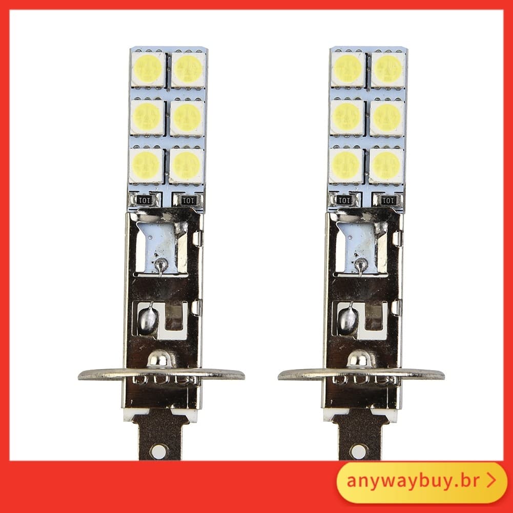 < Ay > 2PC Novo H1 6000K Super Branco 55W LED Kit De Lâmpadas De Farol Luz De Condução De Nevoeiro ❀