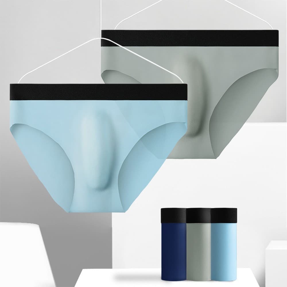 Clearance Masculino Seda Gelada Sem Costura Respirável Para Cuecas Ultrafinas Roupa Íntima Macia E Confortável