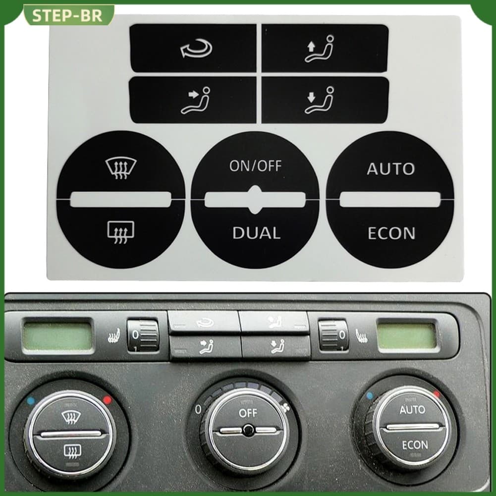 Alto-Falante Para GOLF Mk5 04-08 AC A/C Botão De Controle Desgastado Kit De Reparo Decalques Adesivos