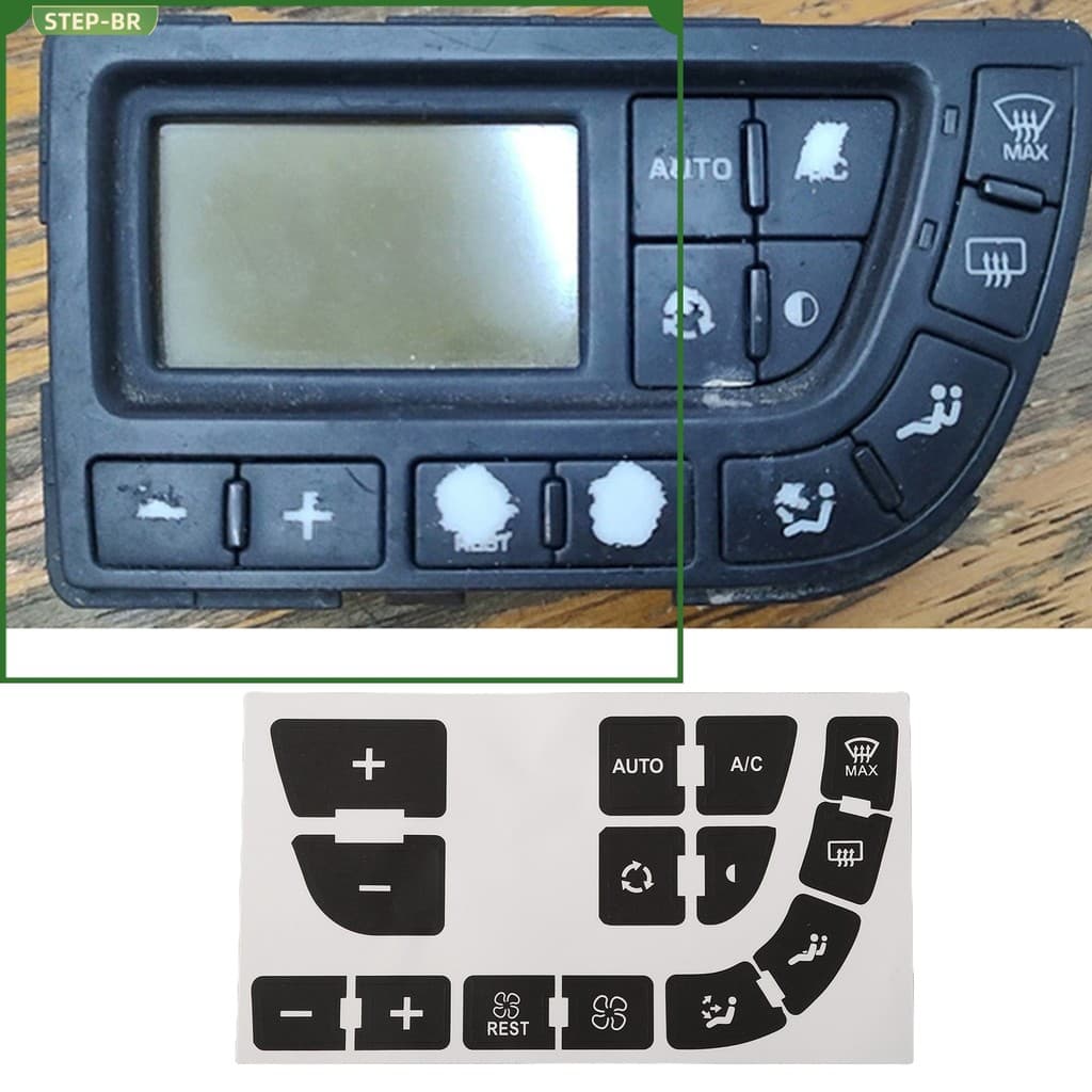 Conjunto De Adesivos Para Reparar Os Botões Clima C4 Grand