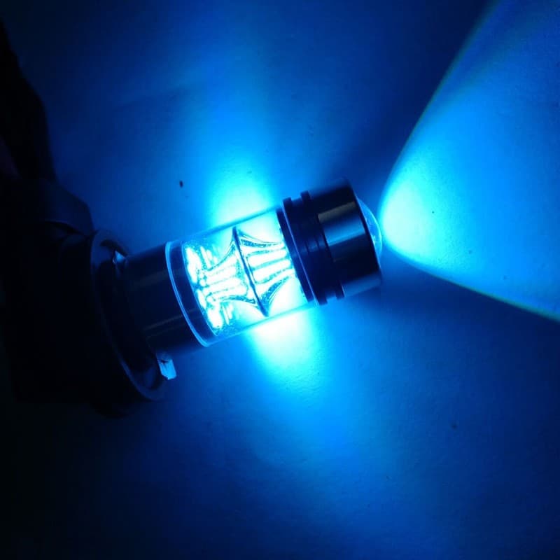 ONCEMORG Alto-Falante 2X H11/H8 100W LED 8000K ICE Azul Projetor Nevoeiro Condução Lâmpada De Carro Lâmpadas ❀