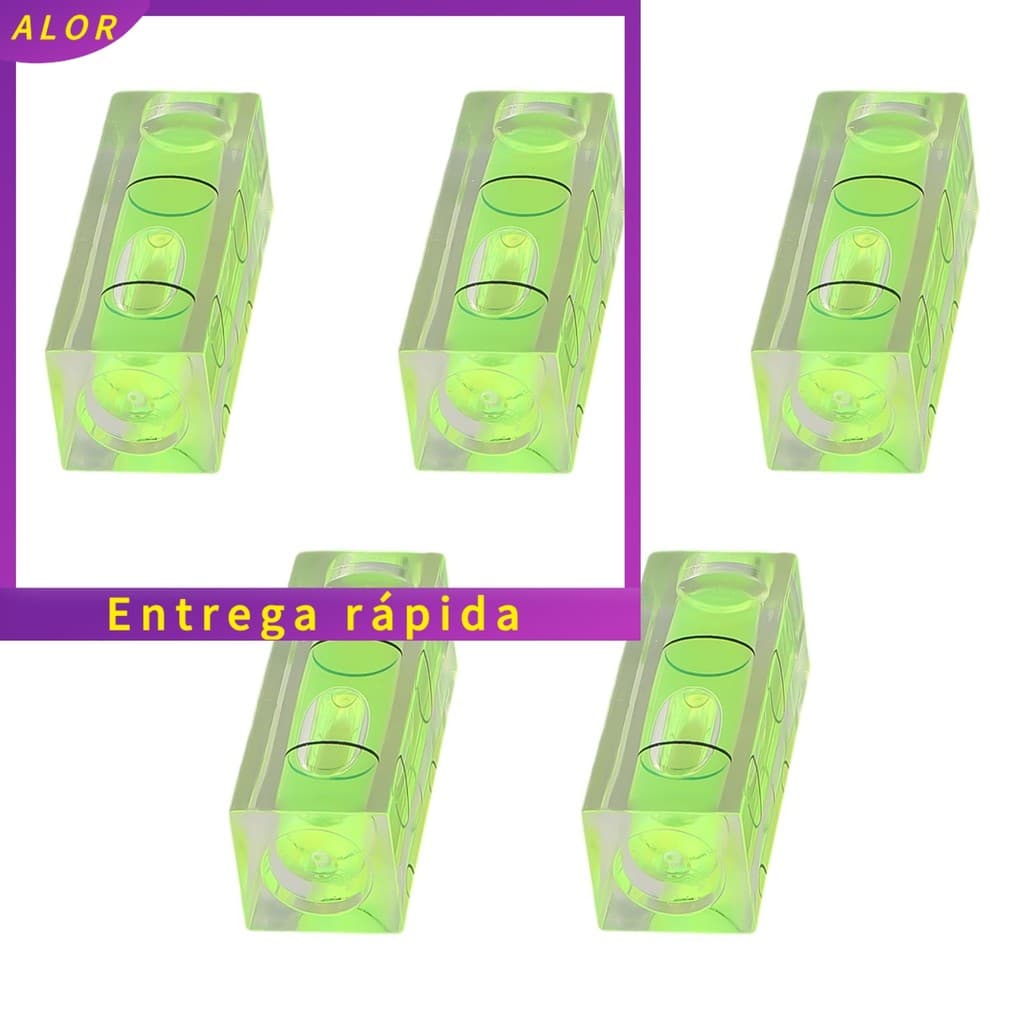 [ALOR] 5/10pcs Quadrado Mini Bolha De Nível De Espírito Pequeno Nivelador Para Nivelamento Tubular 40mm