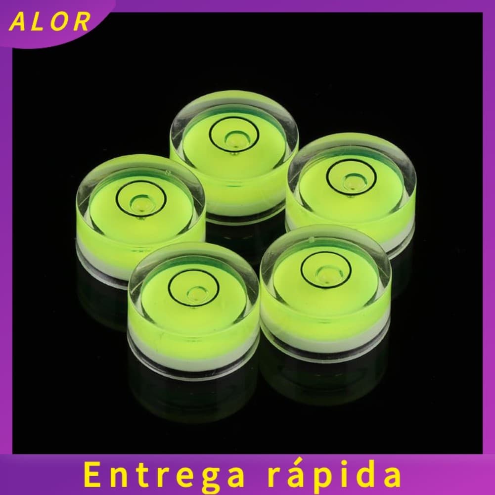 [ALOR] 5pcs Instrumento De Medição De Nível Bullseye De Bolha Redondo