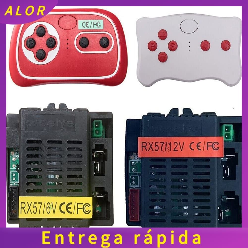 [ALOR] weelye RX57 6V 12V Receptor CE/FCC Carro Elétrico Infantil 2.4G Transmissor Bluetooth