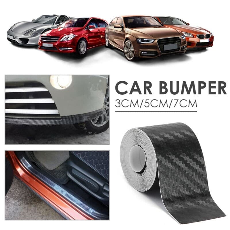 [TAMT] Adesivo De Carro De Fibra De Carbono Nano DIY Filme De Fita Anti Arranhões Para Soleira De Porta ❀