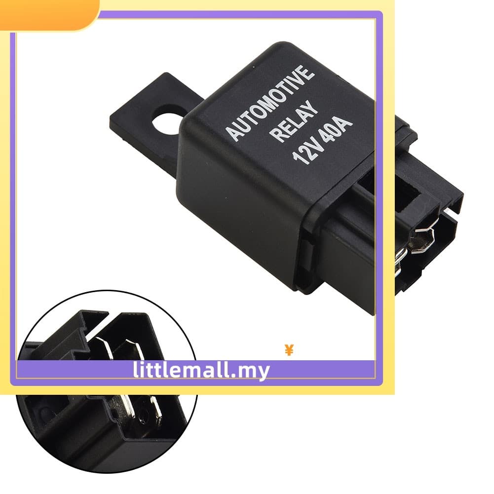 [LLMA] 12V 40A Carro Automotivo Van Boat Bike Relé De Alarme SPST De 4 Pinos