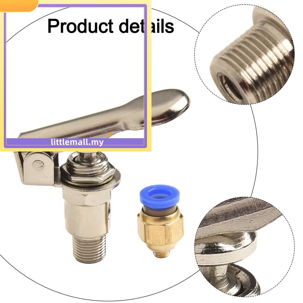 [LLMA] Válvula Pneumática TAC-3P-34T Mecânica De 2 Posições E 3 Vias Com Conector De 6 Mm