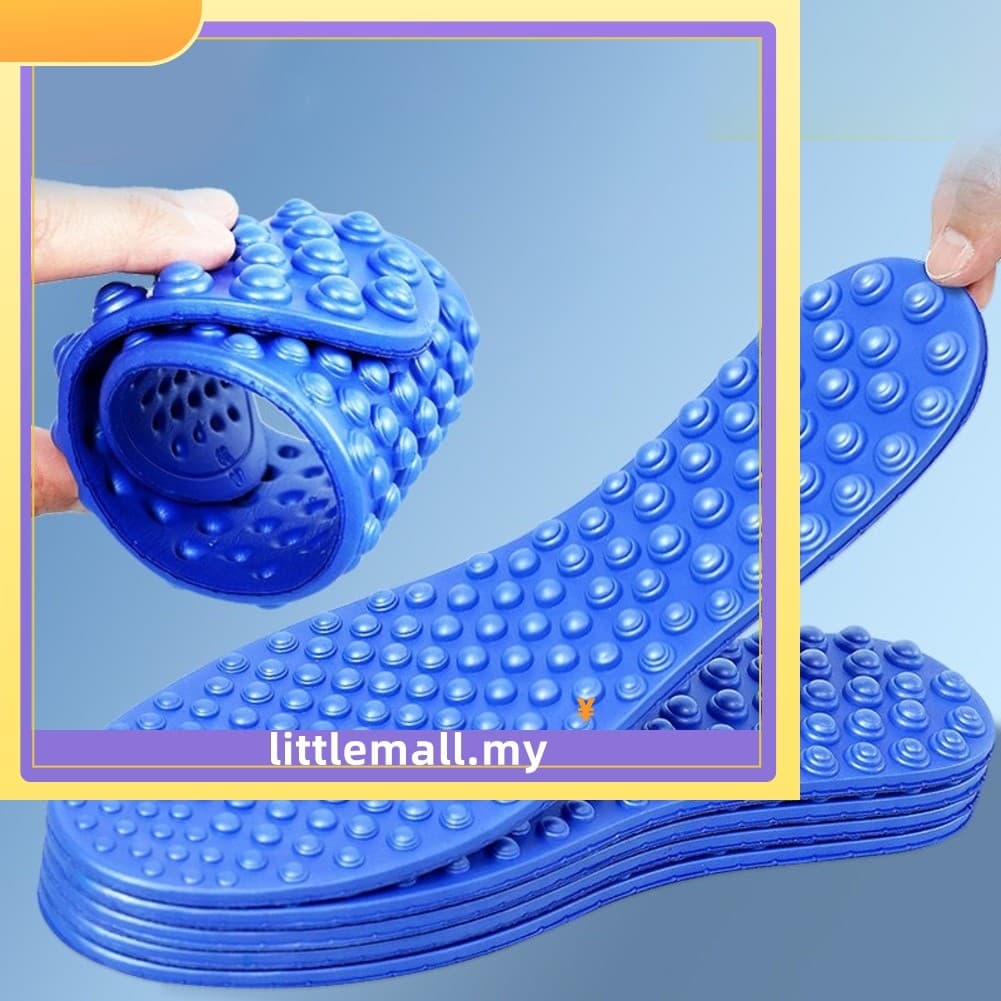 [LLMA] Palmilhas De Massagem Confortáveis Com Absorção De Choque Para Homens E Mulheres – Macias Antiderrapantes !