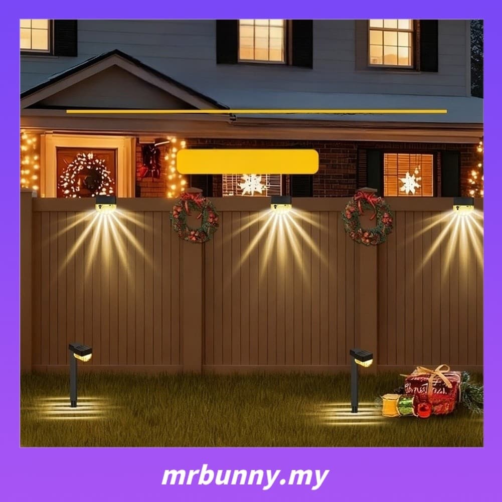 Prosperityusmrbunny Luz LED Movida A Energia Solar Para Gramado De Jardim Ao Ar Livre À Prova D'água Iluminação De Paisa
