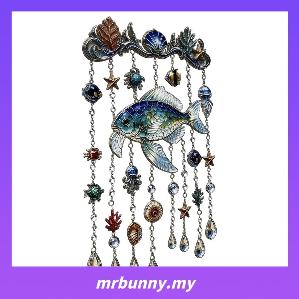 Mrbunnyinspirado No Oceano Para Carrilhão De Vento De Cristal : Traz Elegância Costeira Sua Casa !
