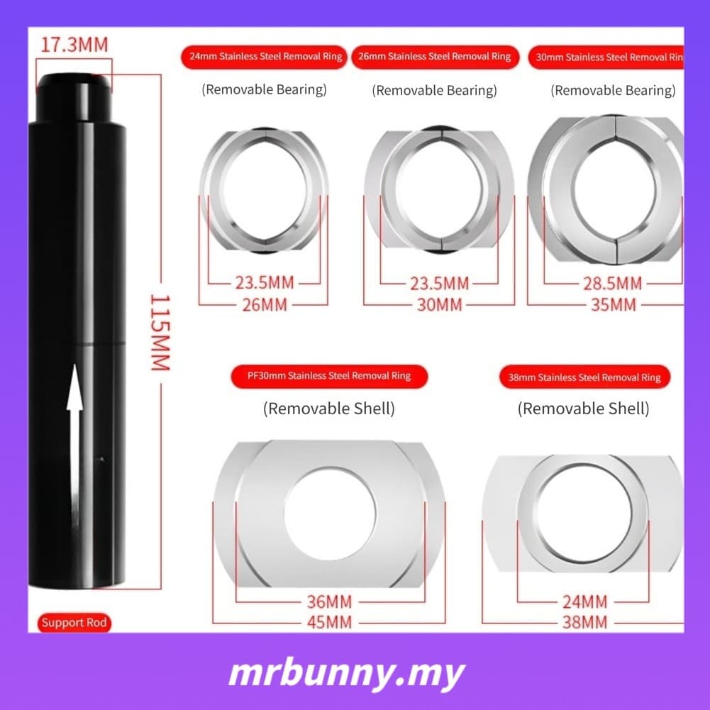 kit De Ferramentas De Instalação E Desmontagem Do Suporte Inferior Da Bicicleta Para BB86/30/92/PF30