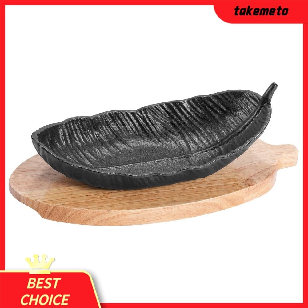 { Augusto Em Novo } Ferro Fundido Oval Grosso Para Placa De Grelha teppanyaki Bife Churrasco Japonês Coreano