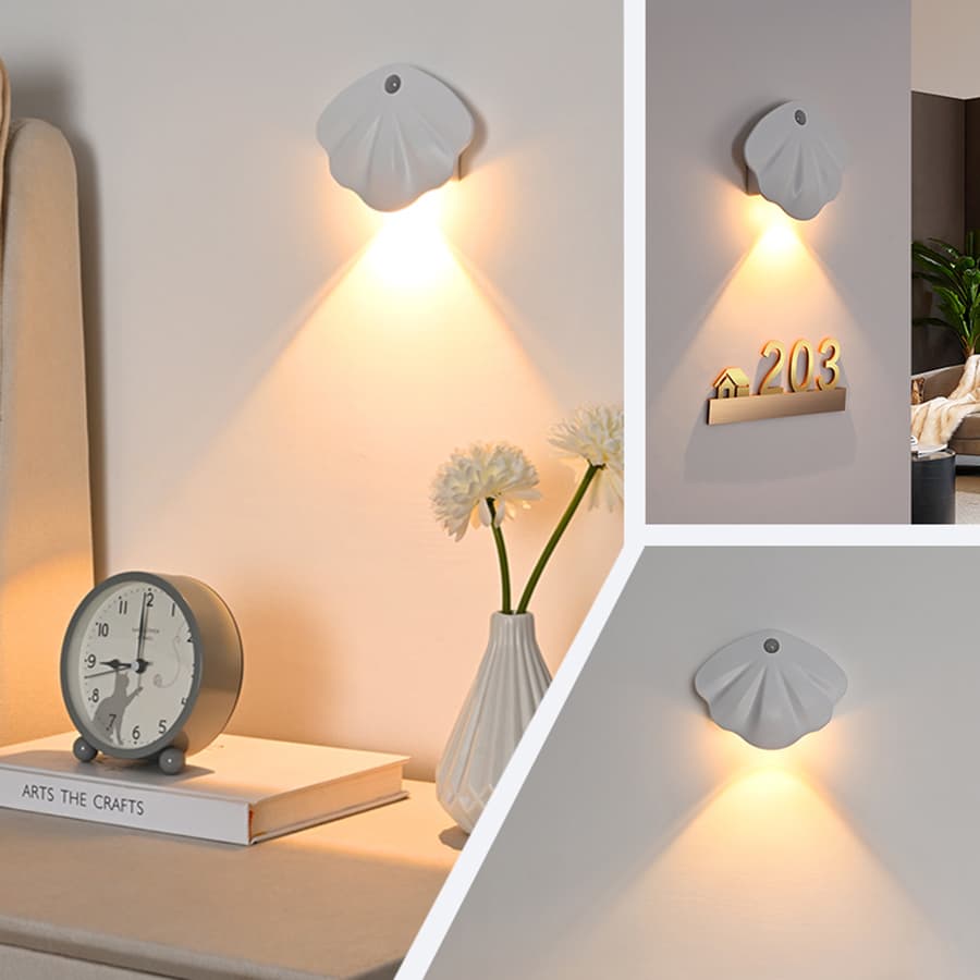Luz De Parede LED Com Sensor De Movimento-Noturna De Carregamento USB Sem Fio 3 Opções De Cores Para Cozinha , Quarto E