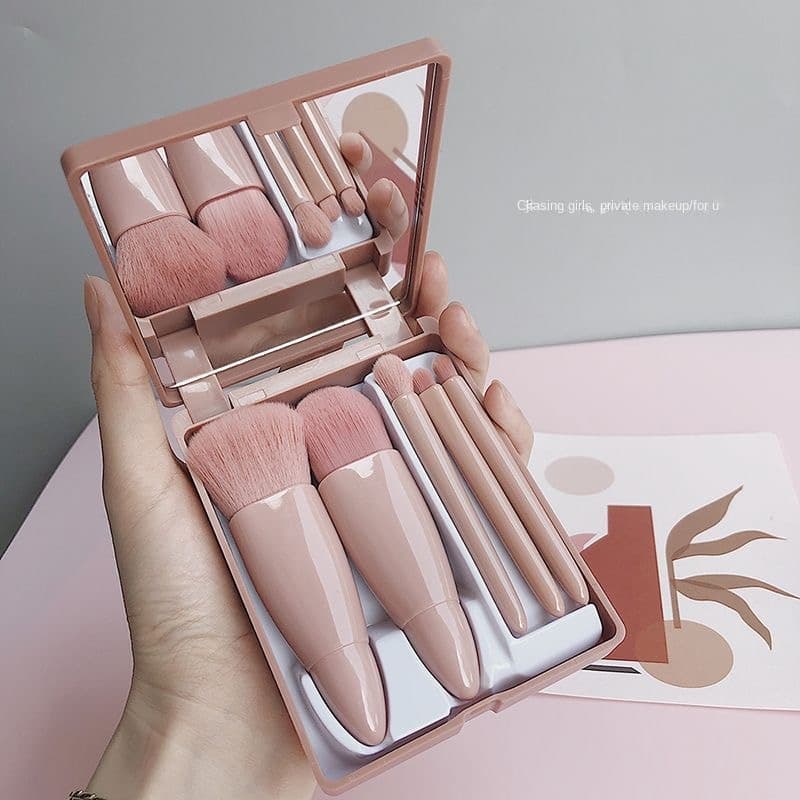 Conjunto De Pincéis De Maquiagem Completo De Autêntico Acessível mini Portátil Pequeno Pincel De Sombra De Olho De Base