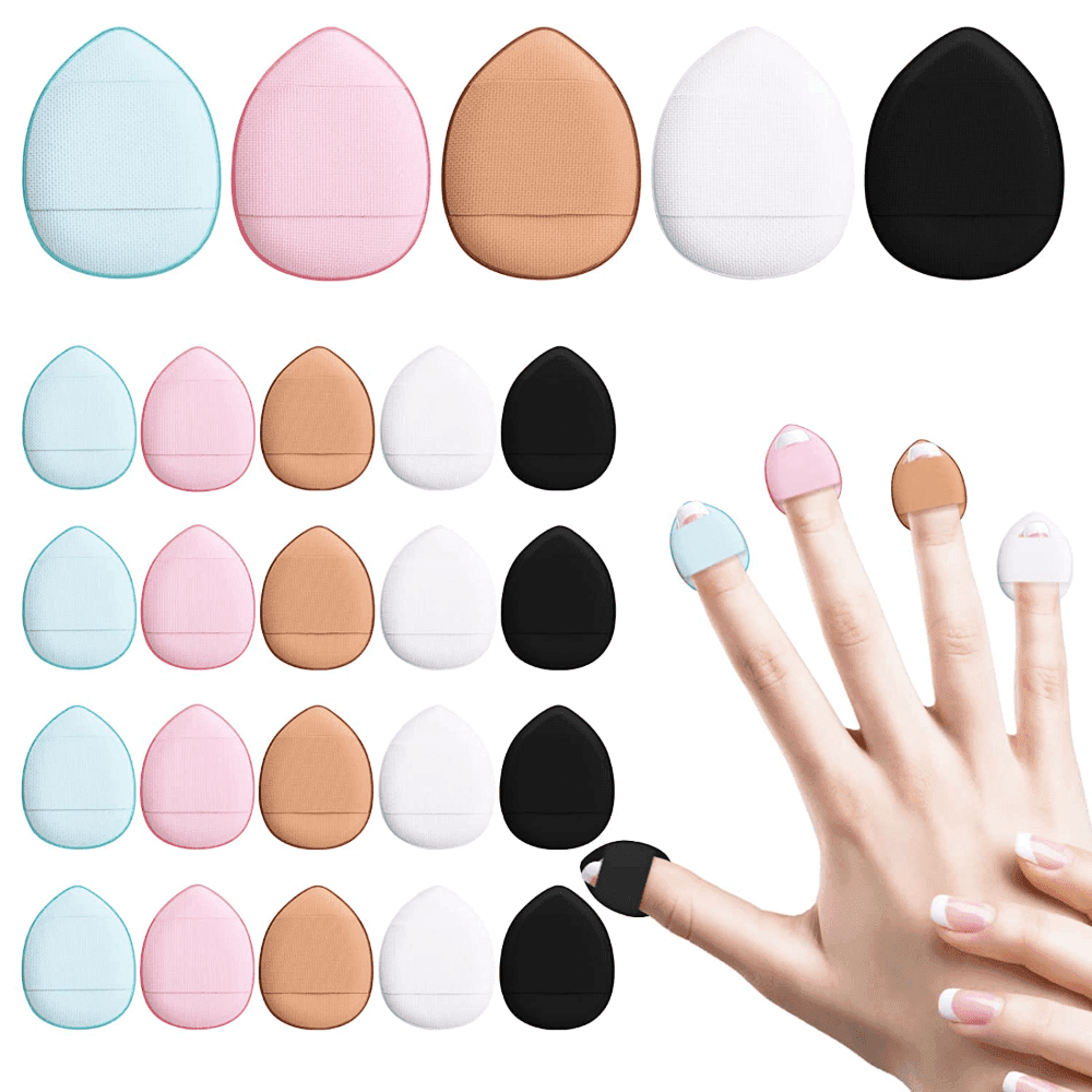 Conjunto De Mini Esponja De Maquiagem De 12 Unidades : Puffs De Mistura Profissionais Para Base E Corretivo
