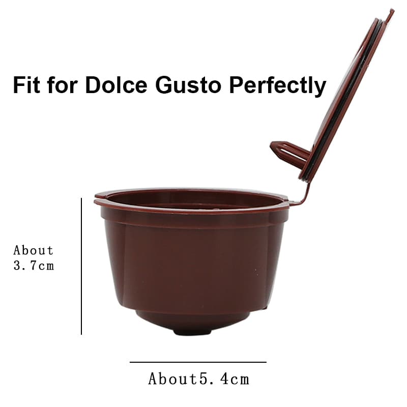 Conjunto Trendy Novo de 3 Peças para Filtro de Café Dolce Gusto - Filtros de Cápsula de Café Reutilizáveis para