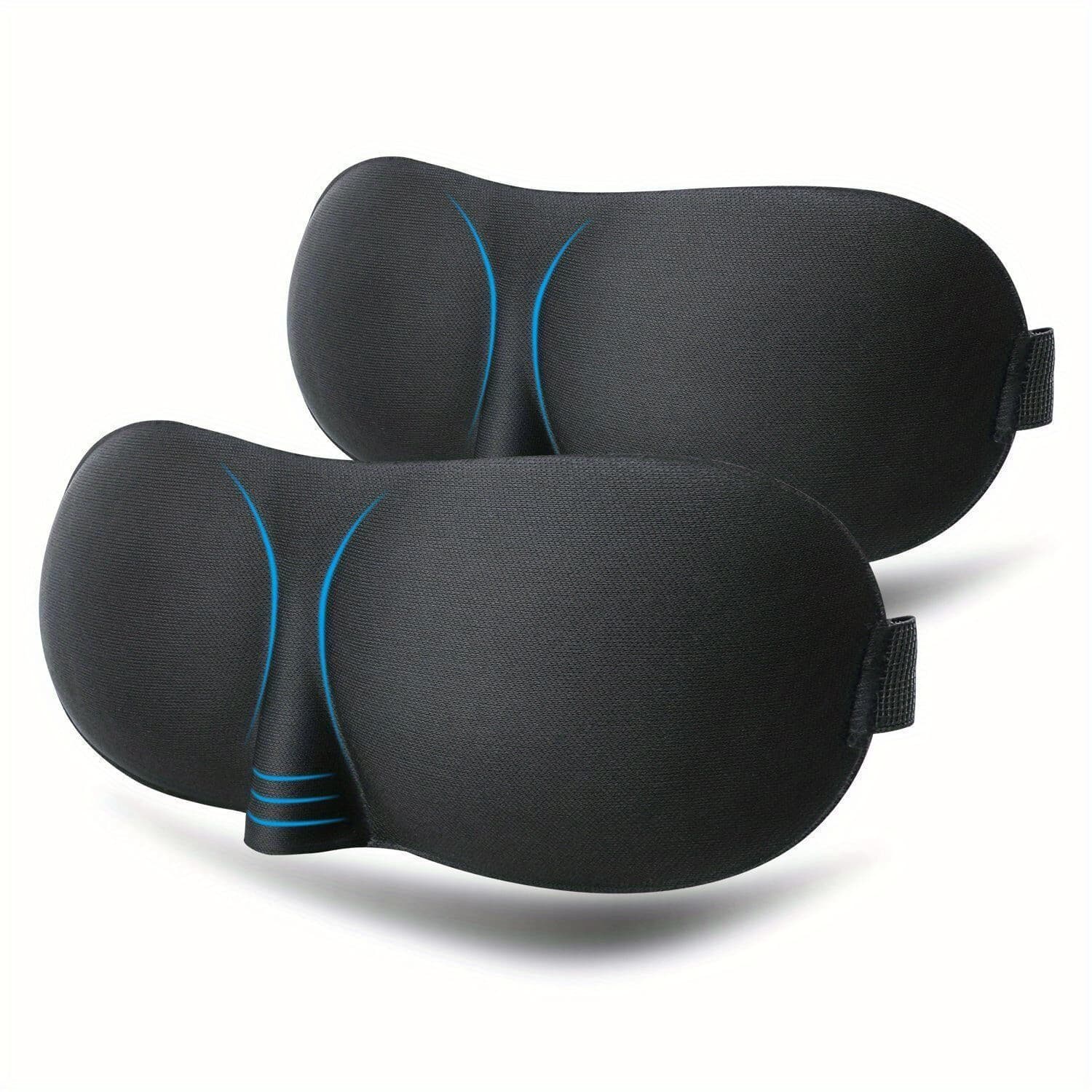 ​ Máscara De Dormir Com Contorno 3D-Capa Blackout Para Os Olhos Viagens E Cochilos , Homens Mulheres