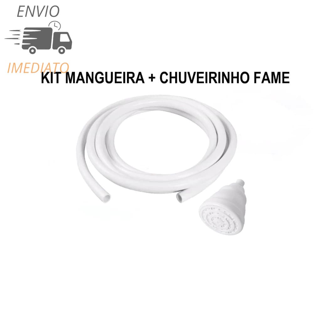 Kit Chuveirinho Quick Fame + 2,5m de Mangueira