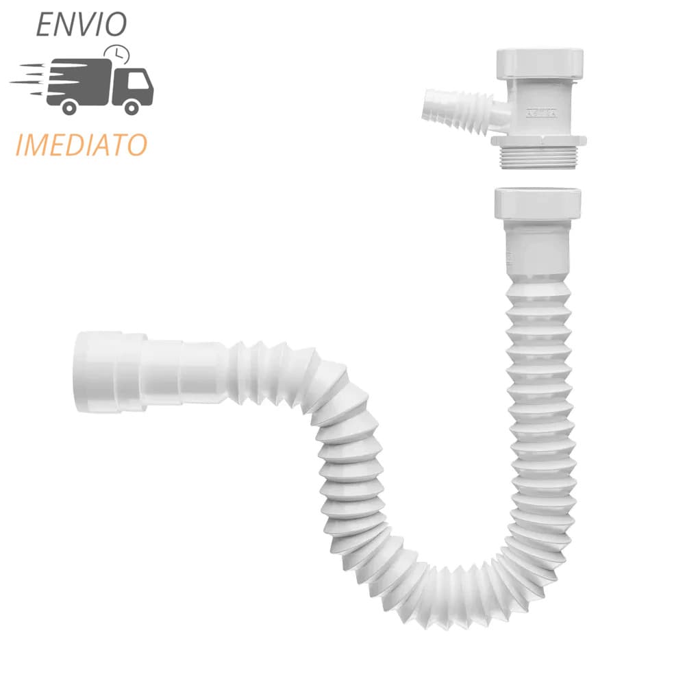 Kit Sifão Universal com Adaptador para Máquina de Lavar Louça Astra