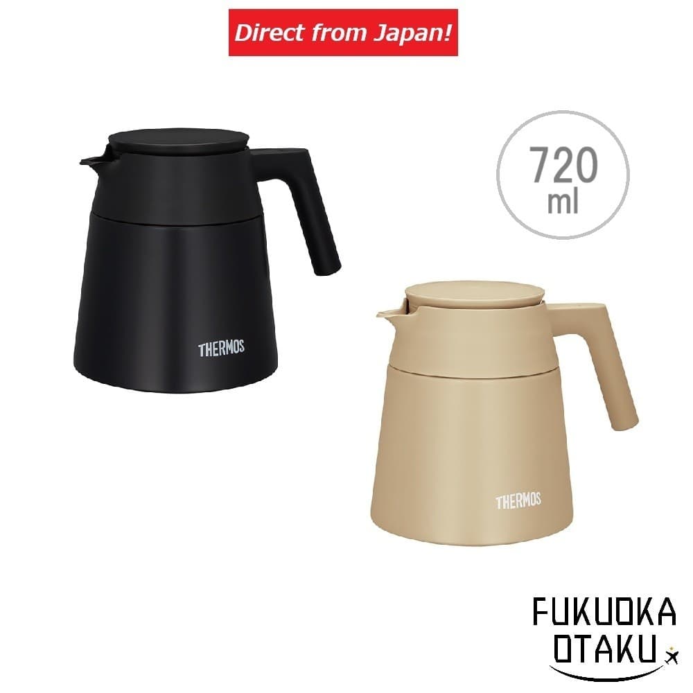 THERMOS Garrafa de Café Térmica a Vácuo TTF-720 720ml Mantém Quente e Frio Lava-Louças【Direto do Japão】