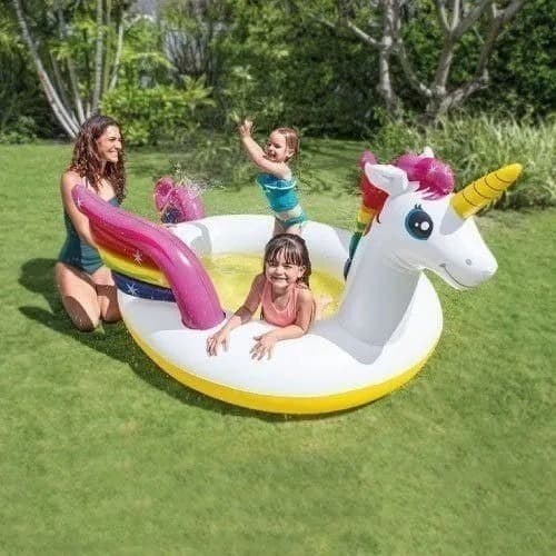 Piscina Para Criança Unicórnio Inflável Intex Frete Grátis