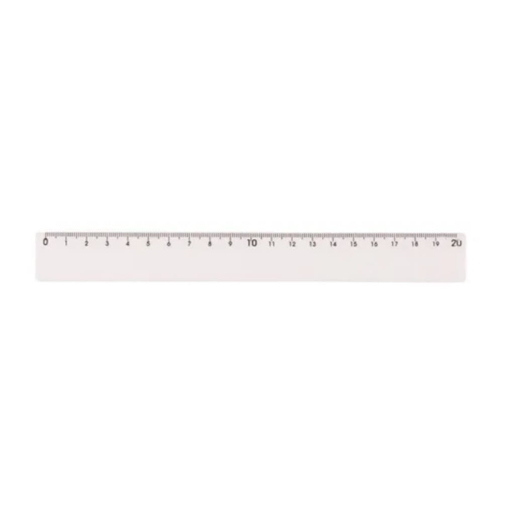 15 Réguas Plástica 20cm na branca
