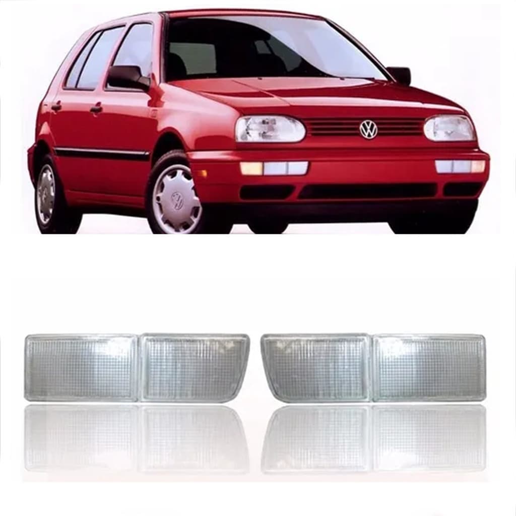 Aplique Defletor Dianteiro Golf 1994 1995 1996 1997 1998 Mexicano Alemão Gl Glx Cristal Duplo