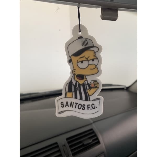 Aromatizantes Personalizados - Time Santos - Cheirinho de Carro - Pronta Entrega no Brasil - Tipo little trees