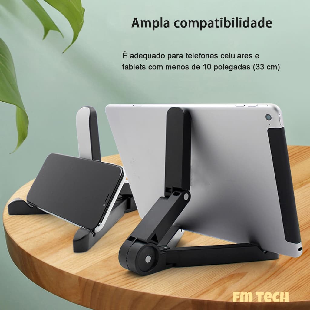 Suporte Universal Triangular Dobrável Para Celular E Tablet