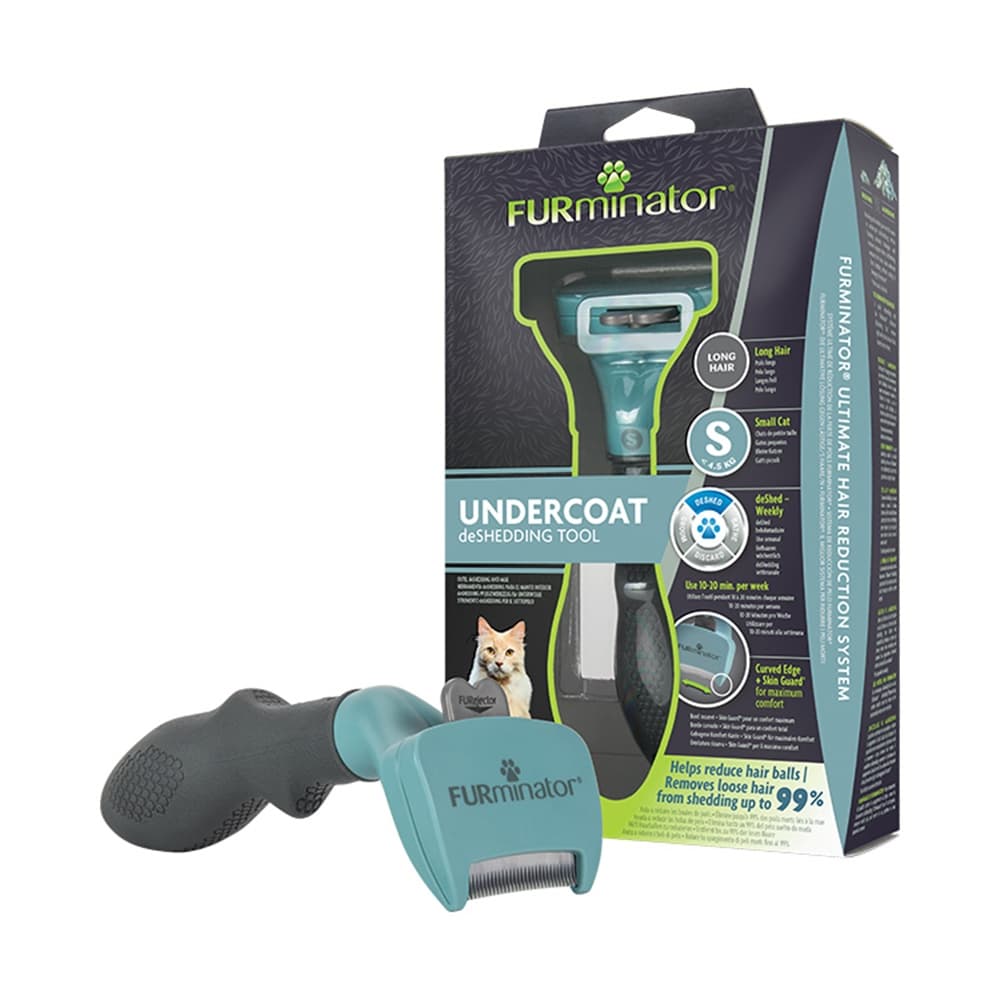 Rasqueadeira FURminator Para Gatos Pequenos Pelo Longo