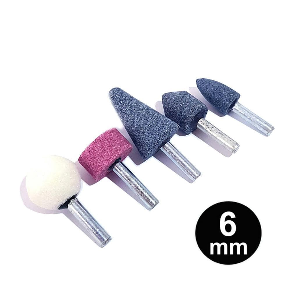 Kit 5 Pedras Montadas Para Micro Retifica  E Lixa De Unha Elétrica Para Desbastar Lixar e Polir