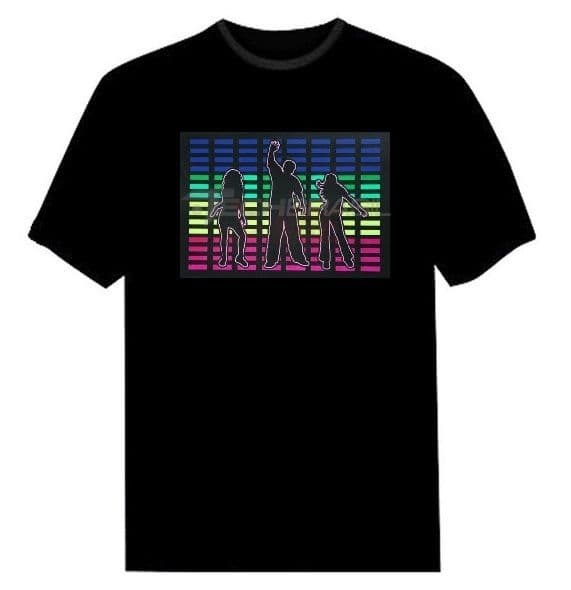 Camiseta Led Eletronica Camisa Luminosa 05 - Dançantes