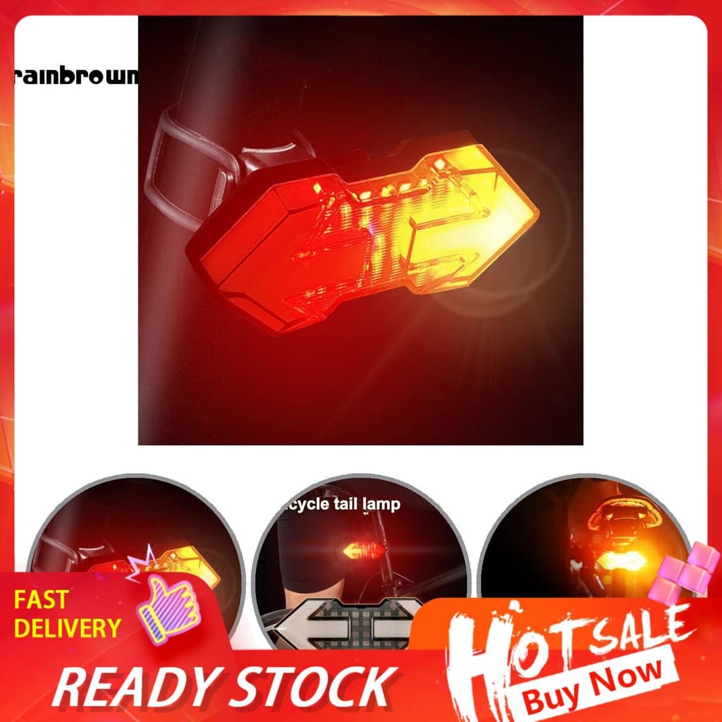 / RB/Resistente Ciclismo Lanterna Traseira Mountain Bike Luz Aviso De Volta Lâmpada Recarregável Anti-Queda Para Passeio