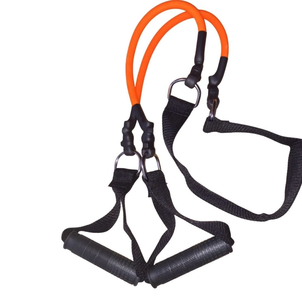 Rubber Elástico Borracha Multifuncional Intensidade Média cor Laranja