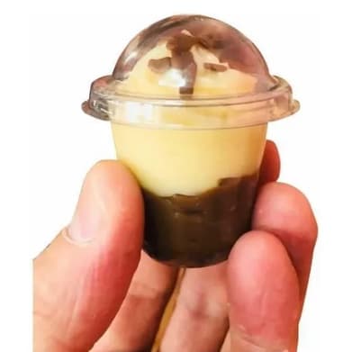 Mini copo bolha 25ml c/24 doce brigadeiro confeitaria