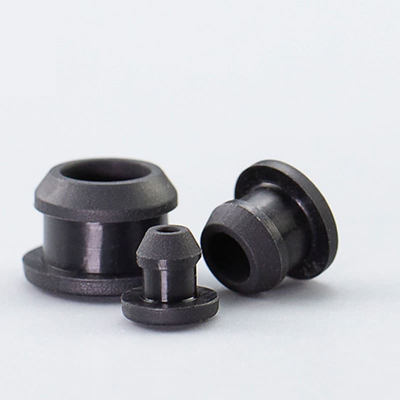 10Pcs Borracha De Silicone Preto 2.5mm Para 15mm Tipo T Plug Tampa Do Snap-on Junta De Vedação Branqueamento Tampas