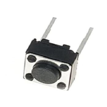 20 Chave Tactil 6X6X1,2mm - Botão Táctil Push Button 2 Pinos 4,3 - Interruptor Momentâneo 2 Terminais Liga / Desliga
