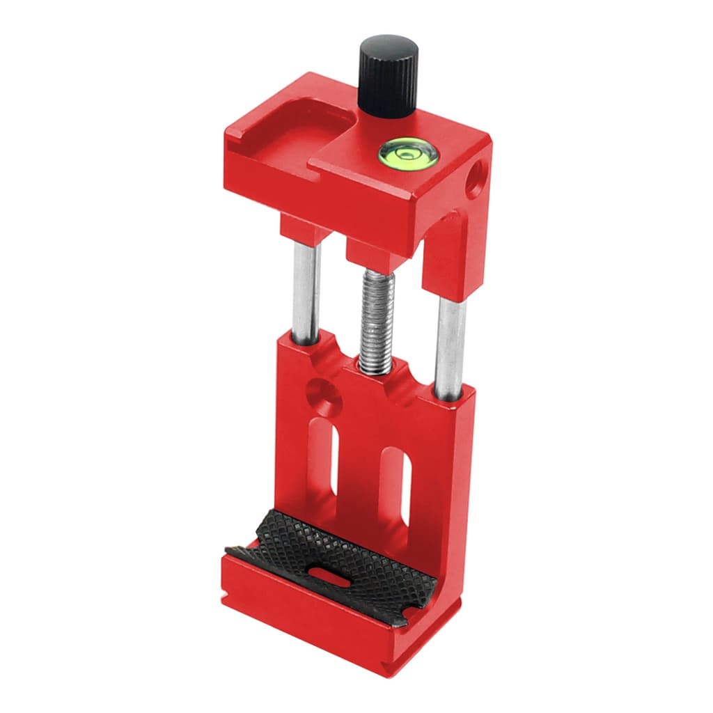 Suporte Clip Celular Aluminio 1/4 Engate Tripe Sapata / Vermelho