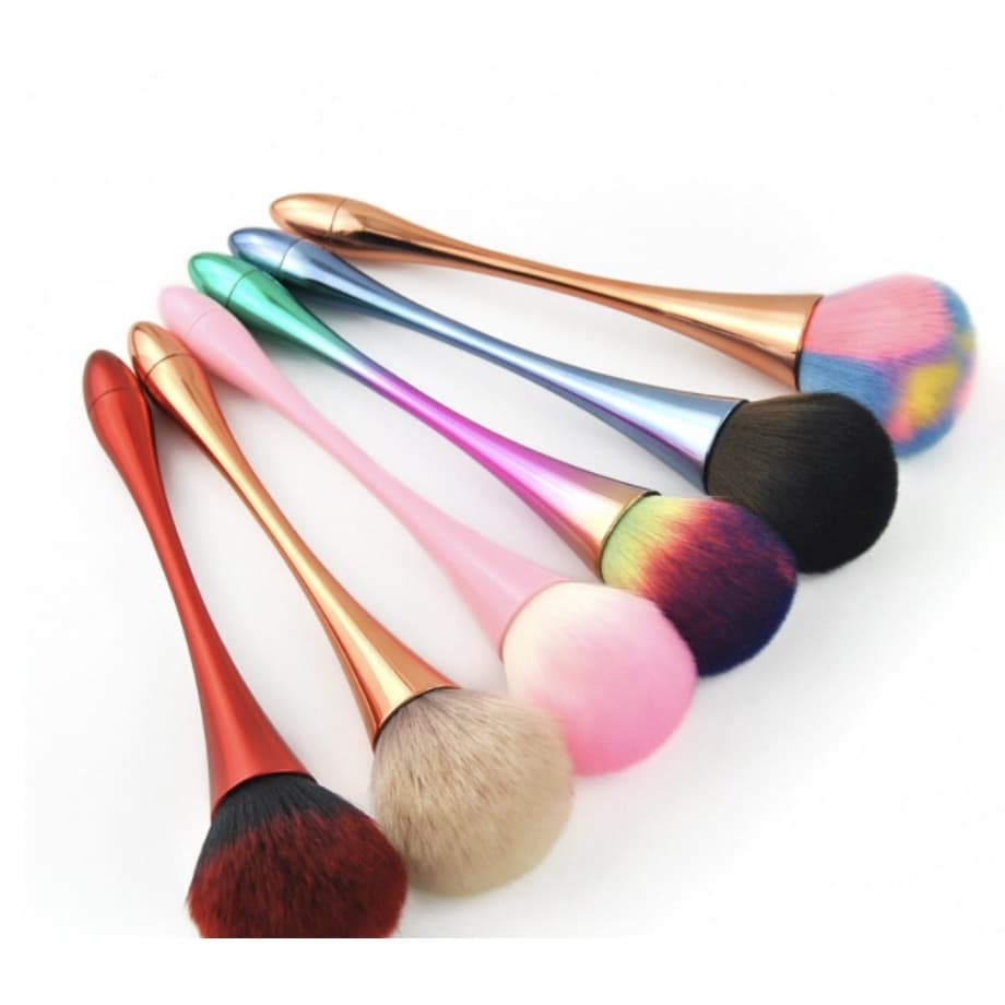 Pincel Largo Ouro Rosa para Base/Pó / Blush / Ferramenta de Maquiagem Profissional Muito Macio