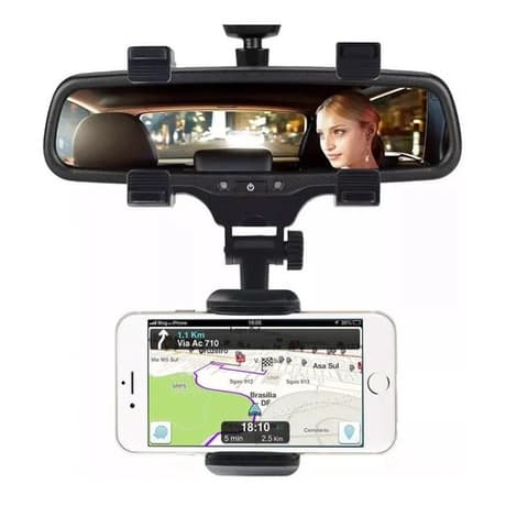 Suporte Veicular Celular Retrovisor Universal