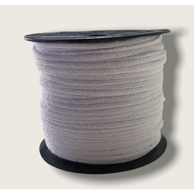 cordão de algodao 4mm branco 100metros