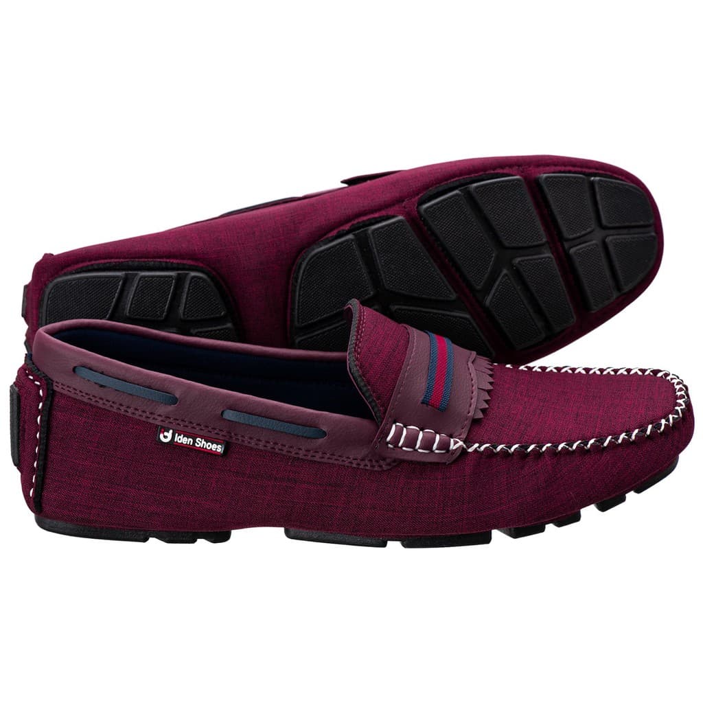 Mocassim Sapatilha Drive Masculino Bordô