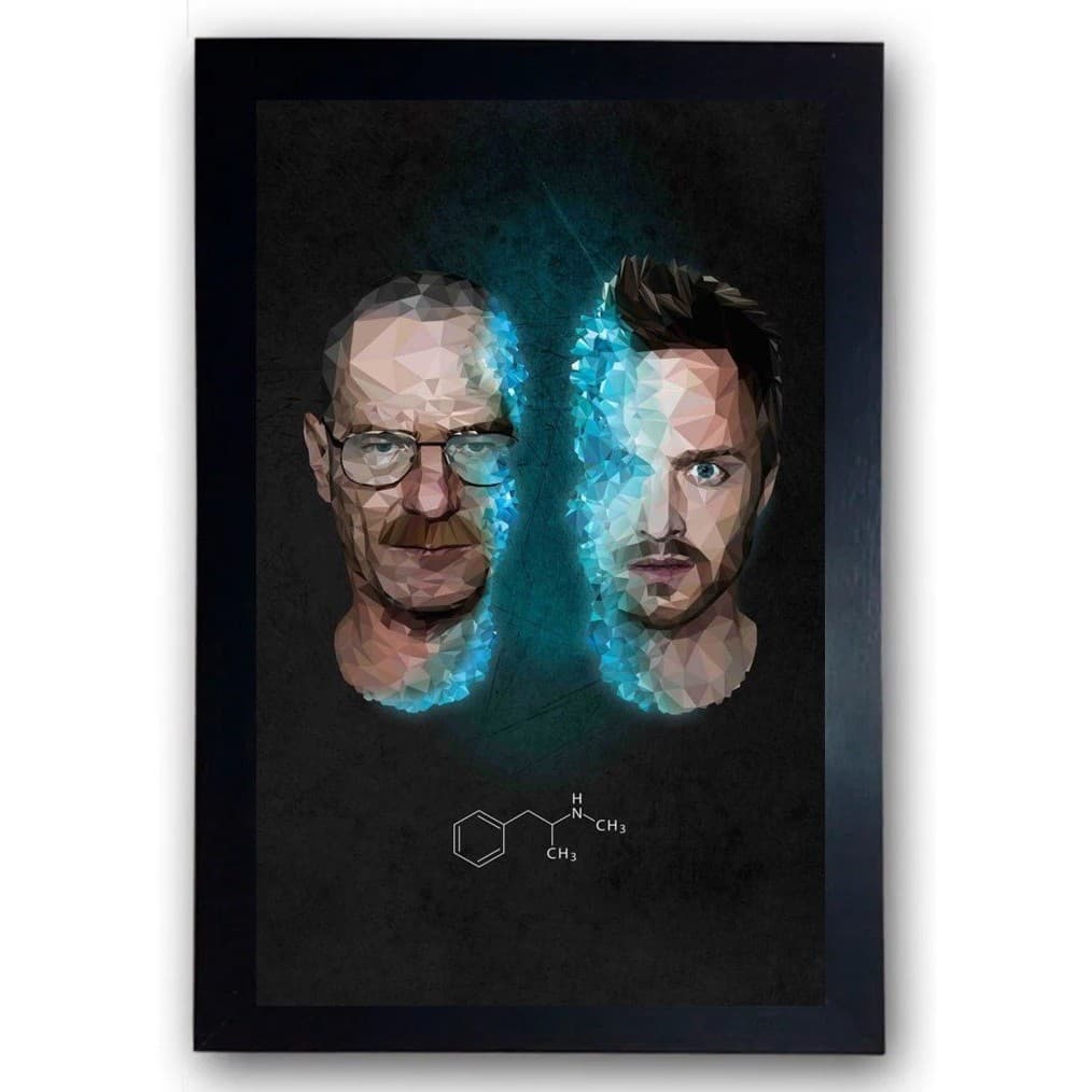 Quadro Breaking Bad Walter White Moldurado Cód.18