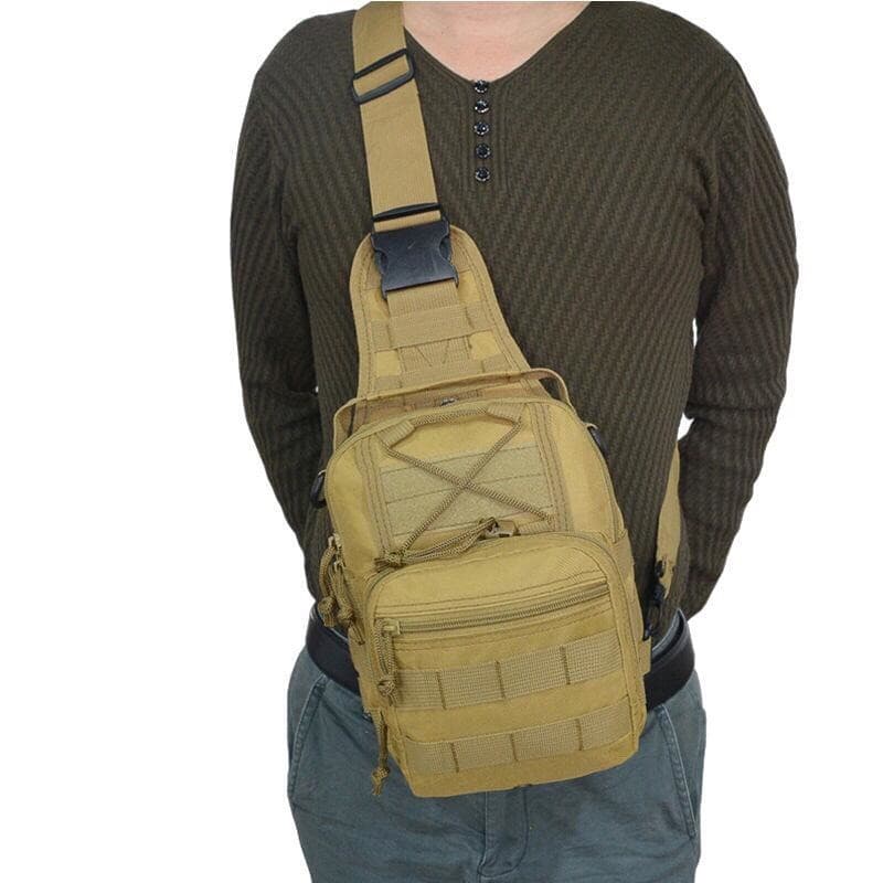 Bolsa transversal peito e ombro tática militar impermeável  M9313