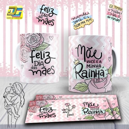 Caneca Personalizada Porcelana Presente Foto Nome Mães
