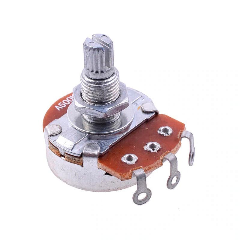 Potenciometro A500k Alpha Base Grande Eixo Longo Guitarra