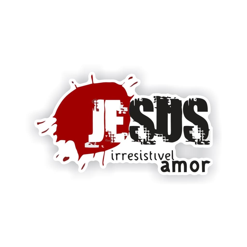 Adesivo jesus irresistível amor cristão evangélico gospel crente Deus